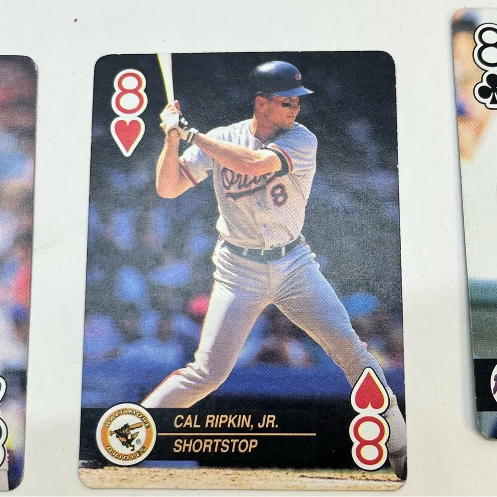 1992 u.s. playing card co. baseball lot‎ of 6 cards ephemera crafts junk journal